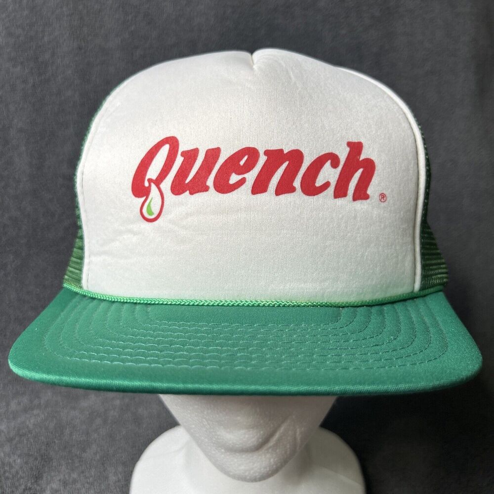Vintage SnapBack Mesh Trucker Hat Quench Green Adjustable Cap